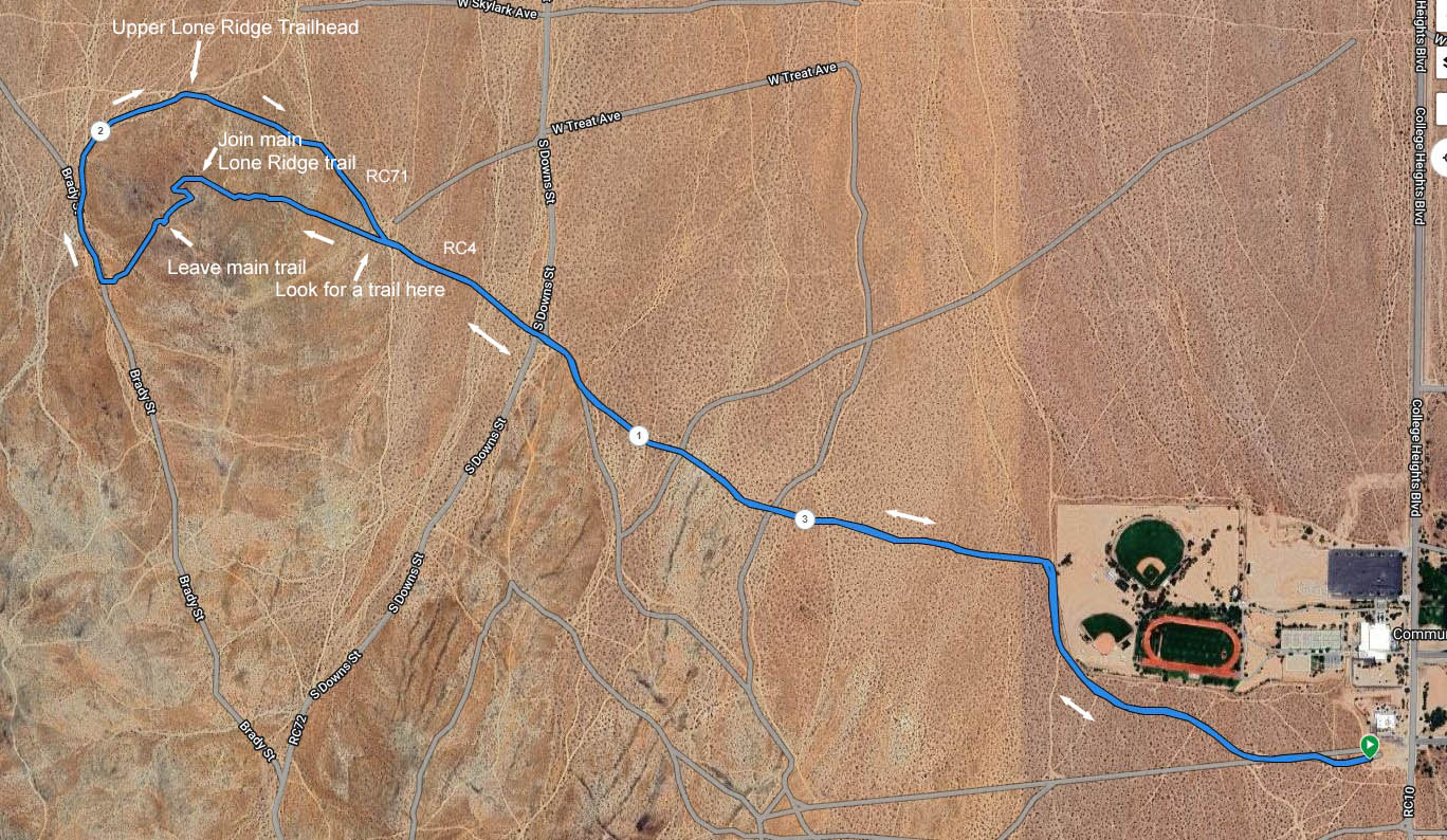 Lone Ridge Trainer Course Map