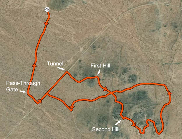 Space Rocks Course Map