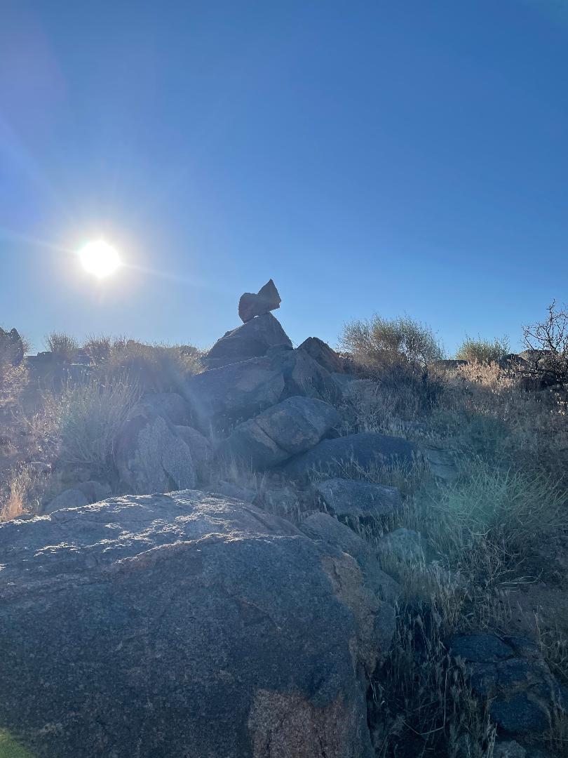 Rock near top of hill