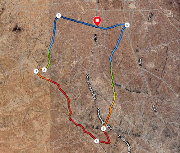 Downhill Blast Course Map