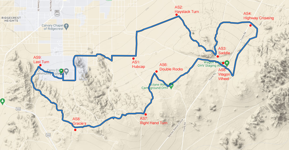 50K Course Map