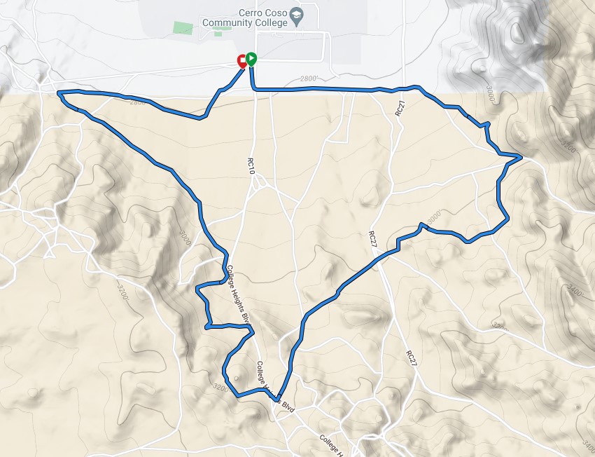 Caballo Course Map